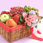 Fruit Basket with Flower 